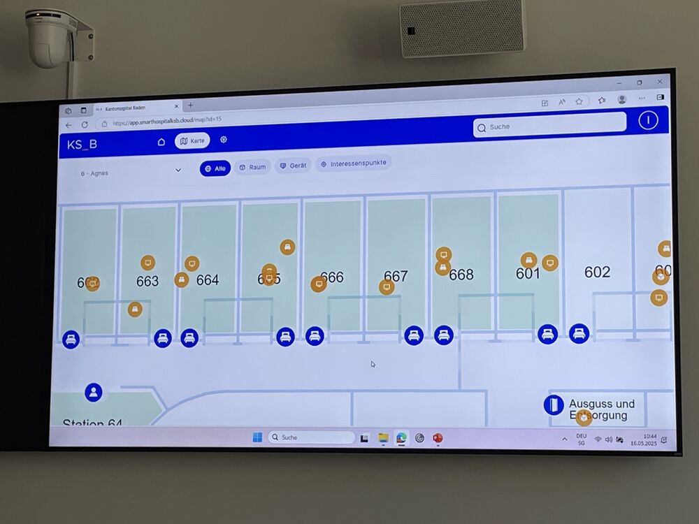 Geräte-Ortungssystem (Asset-Tracking) verhindert Suchen oder Diebstahl und ermöglicht effiziente Reparaturen und Service: Betten, Laptop/Monitore, medizinische Messgeräte etc. (Foto: Peter Warthmann)